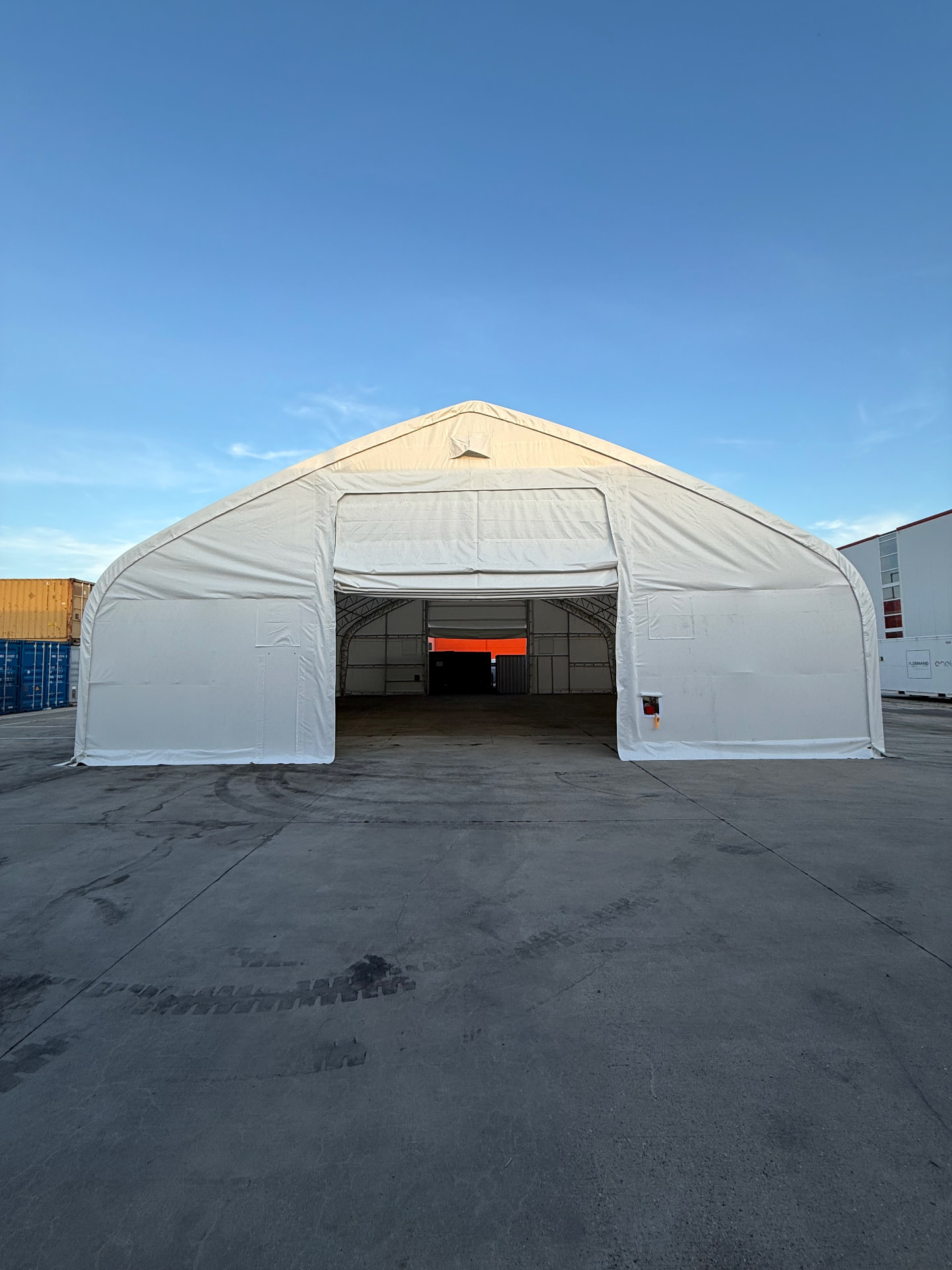 Santvarinis tentinis angaras 6,1 × 17,08 m, PVC 900 g/m²